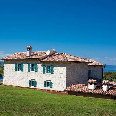 Stone With Pool, Large Yard, Sea View, Complete Privacy - By Traveler Tourist Agency Krk - Id 2216 Strilčići