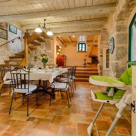 Villa Stone With Pool, Large Yard, Sea View, Complete Privacy - By Traveler Tourist Agency Krk - Id 2216 Strilčići